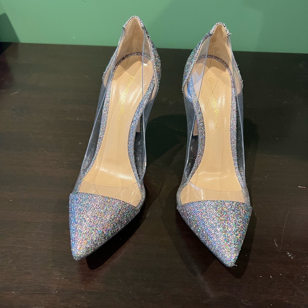 Elegant Glitter Pointed-Toe Women's Shoes